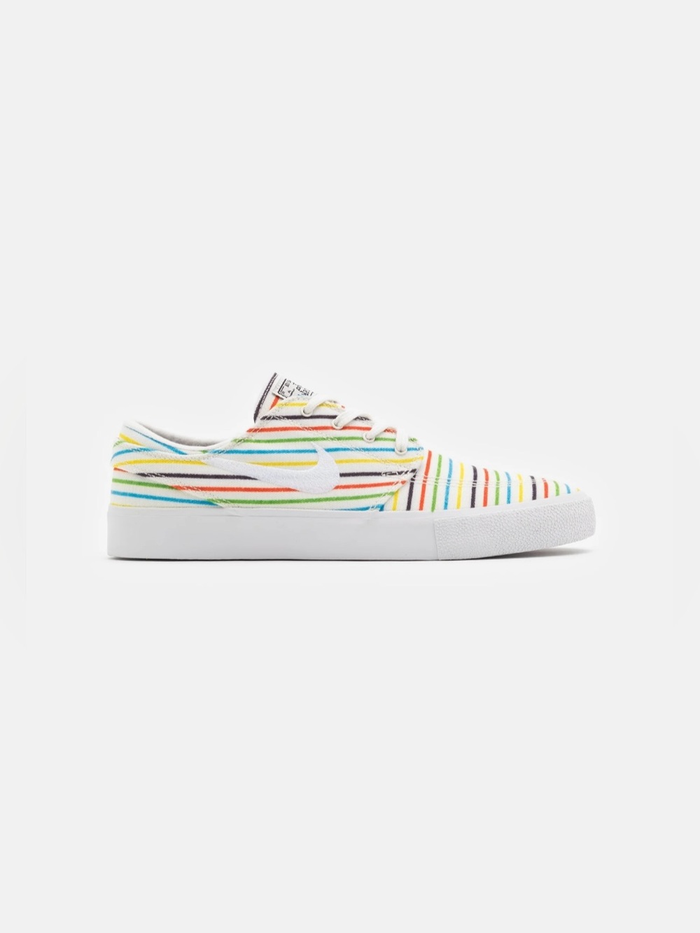 Nike SB Zoom Stefan Janoski Canvas Multi-Color Striped Sneakers